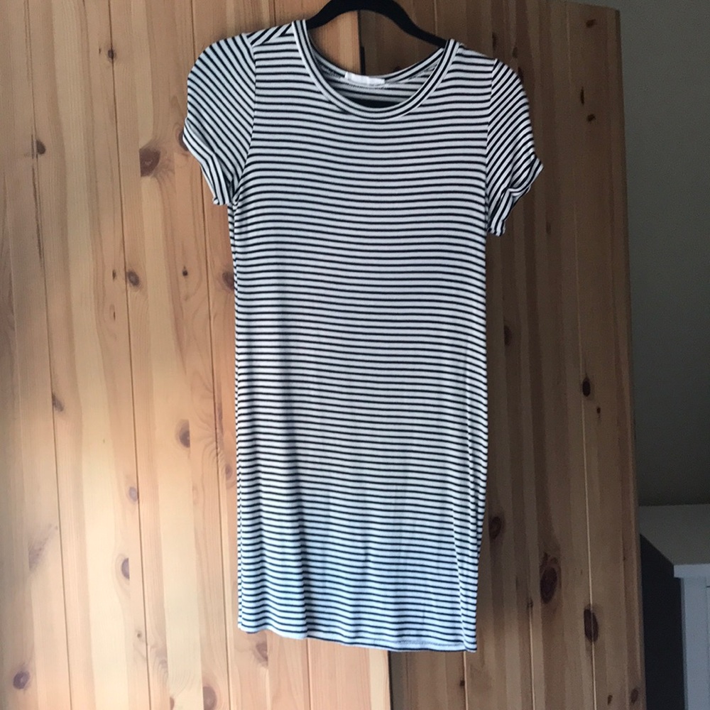 Ribbed Striped Dress
